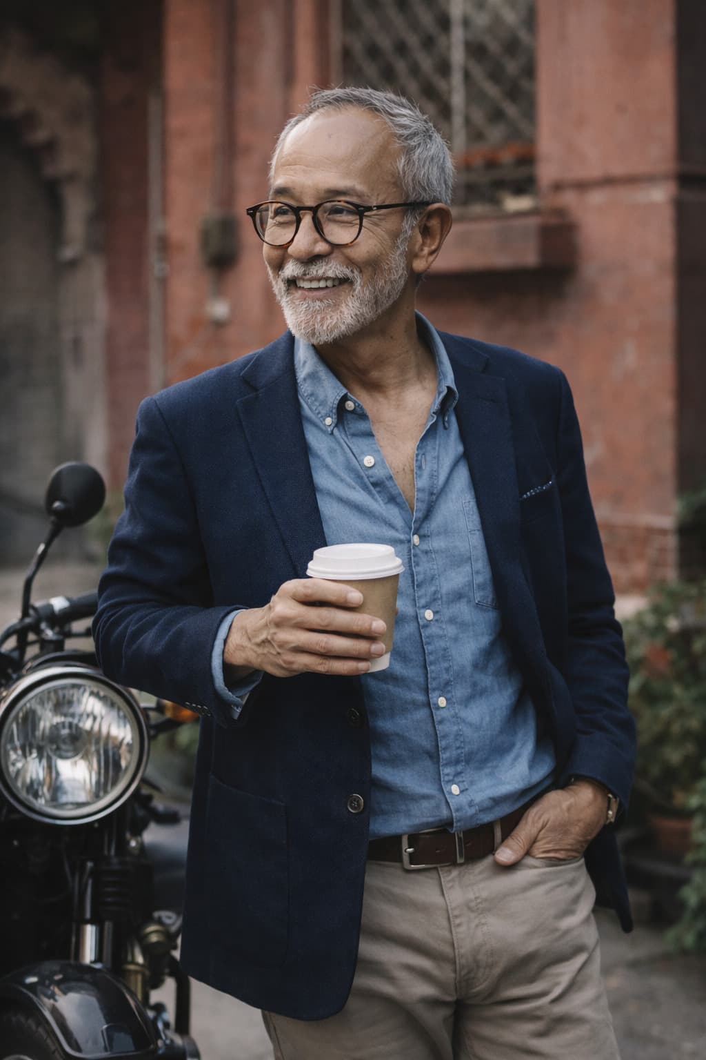 Casual blazer for weekend travel