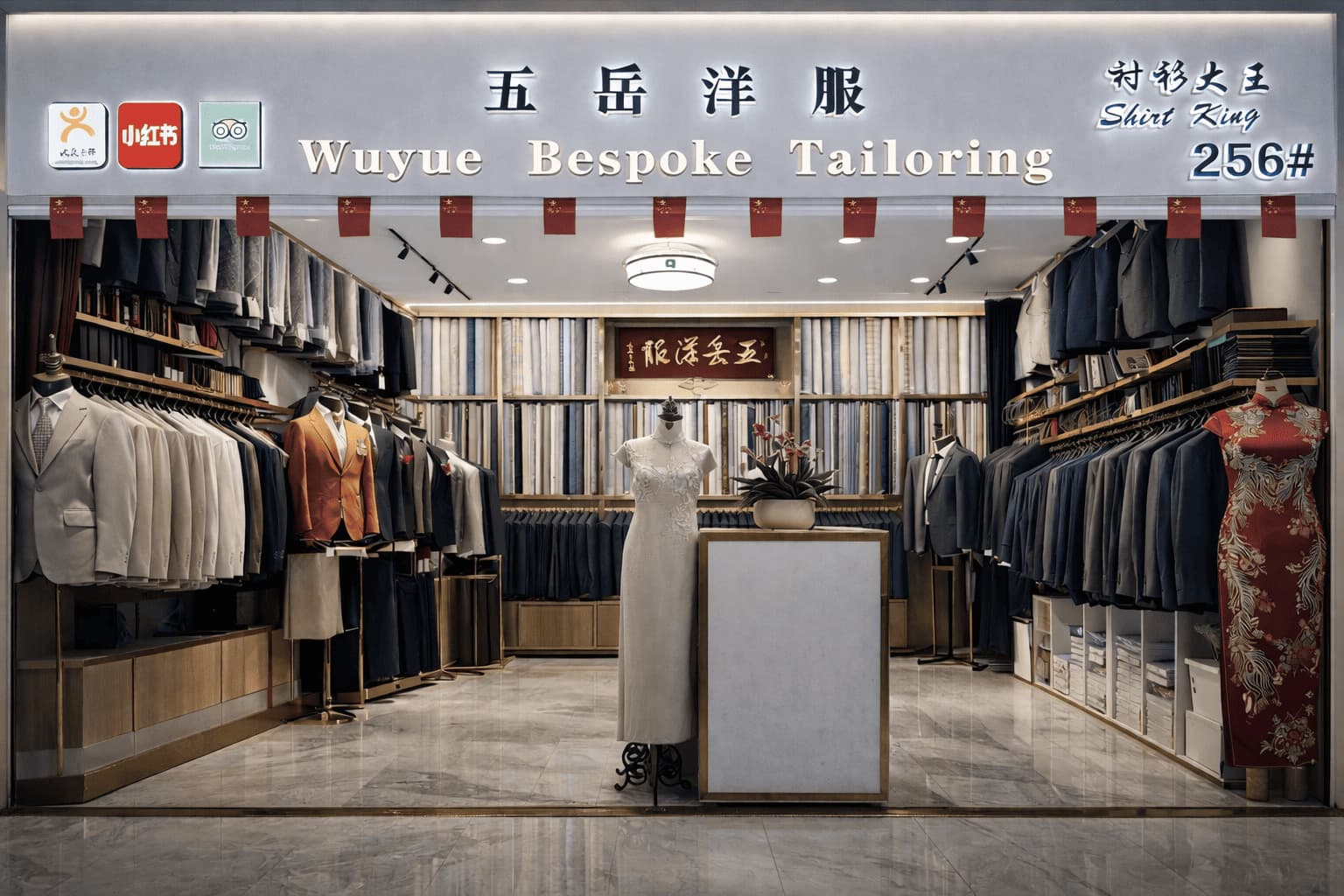 Wuyue bespoke suit fitting in Shanghai